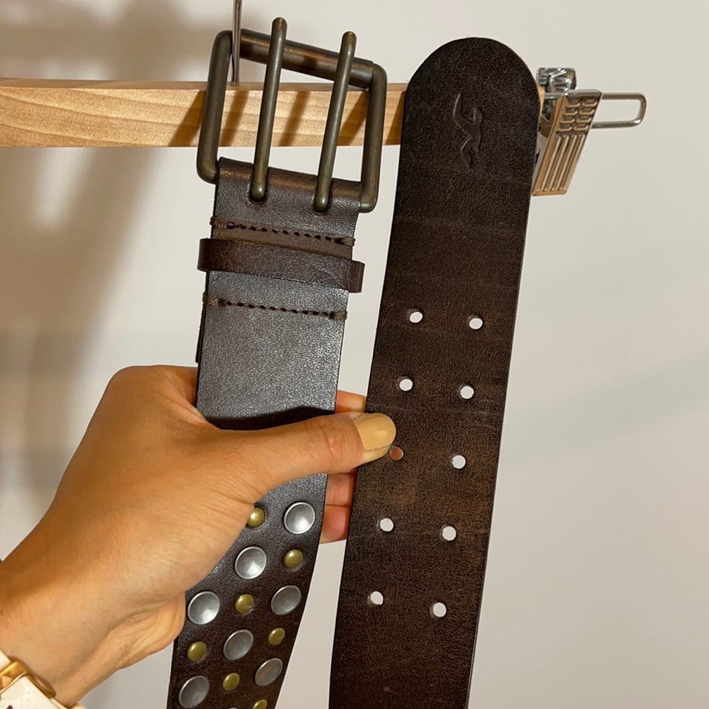 Hollister Leather Studded Belt